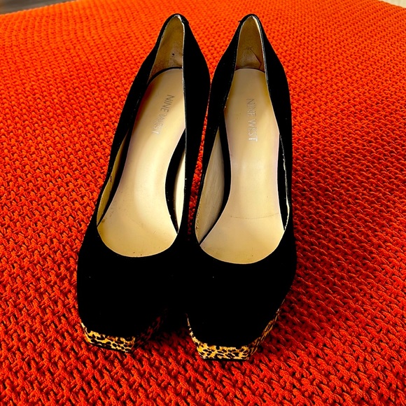 Nine West cheetah print detail platform pumps - Picture 2 of 6